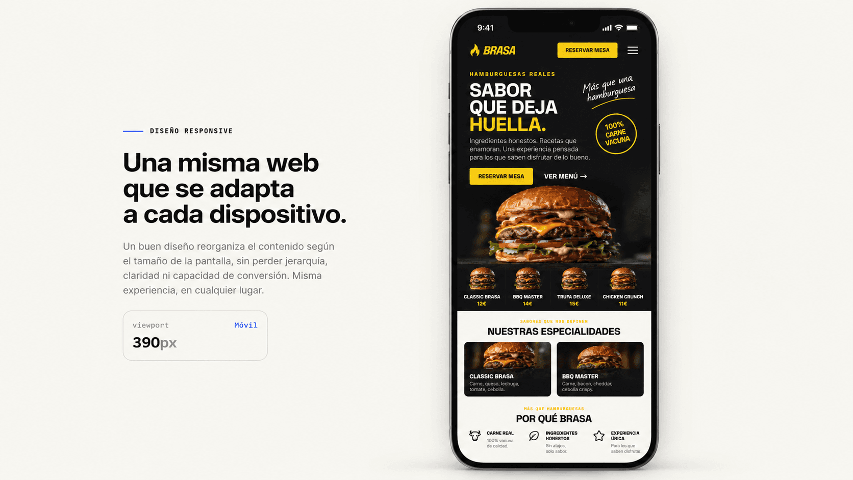 BRASA — Móvil, 390px